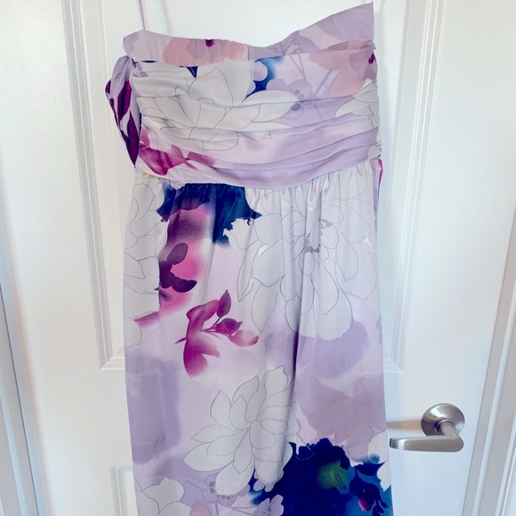 The Limited satin-like floral dress - Picture 3 of 4
